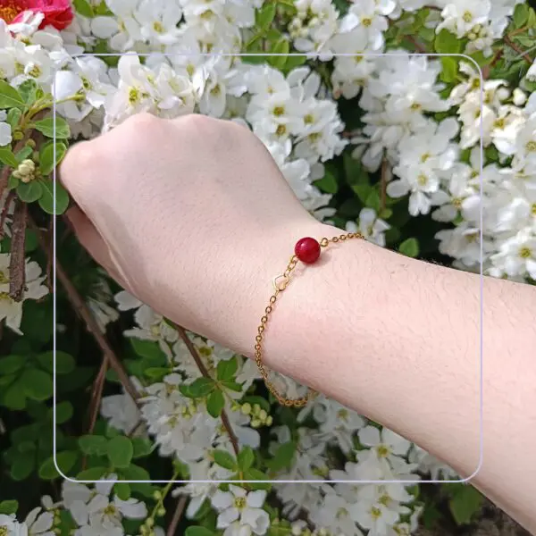 Bracelet corail rouge
