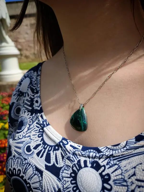 Collier Malachite-azurite