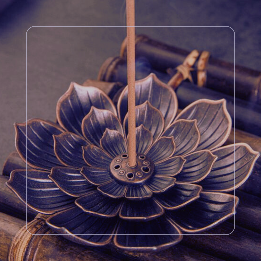 Porte-Encens Fleur de Lotus en Cuivre