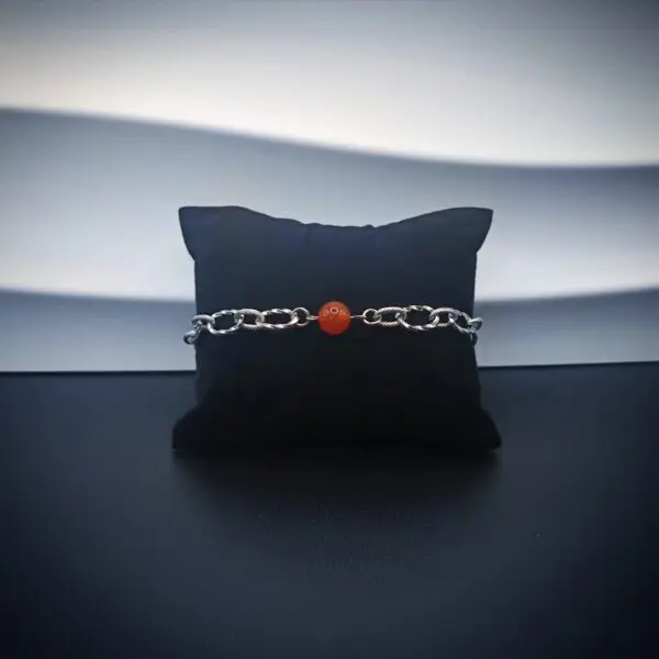 Bracelet Cornaline argent – Image 2