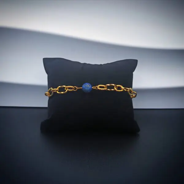 Bracelet lapis-lazuli or – Image 2