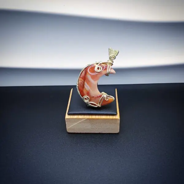Pendentif Cornaline lune