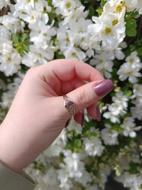 Bague tourmaline rose argent 925 – Image 5