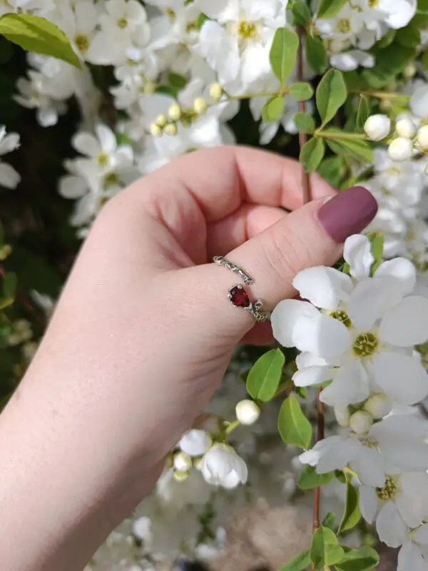 Bague Rubis argent 925 – Image 2