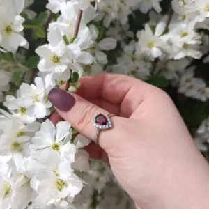 Bague Grenat argent 925