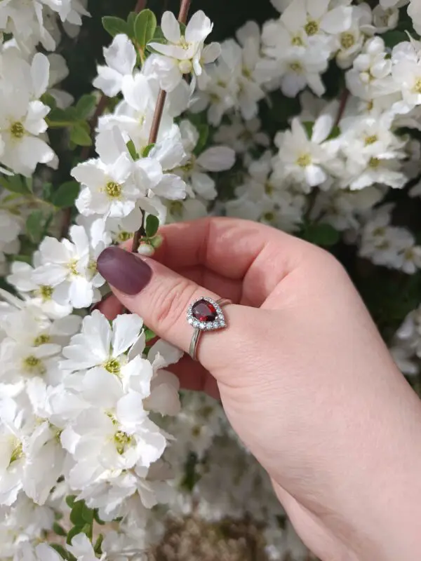 Bague Grenat argent 925