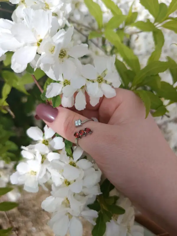 Bague Grenat argent 925