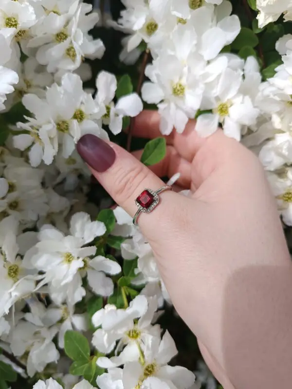 Bague Grenat argent 925
