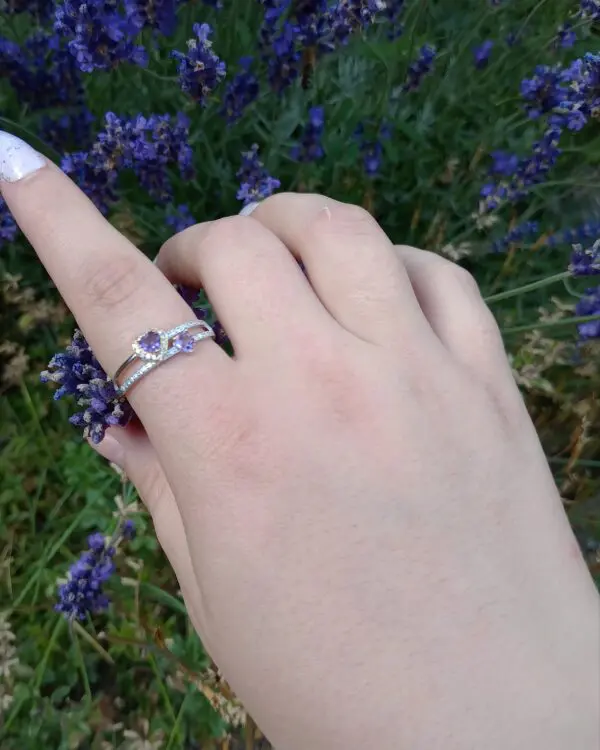 Bague Amethyste argent 925 – Image 2