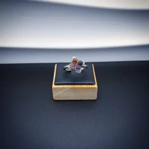 Bague-acier-inoxydable-pierre-minerale