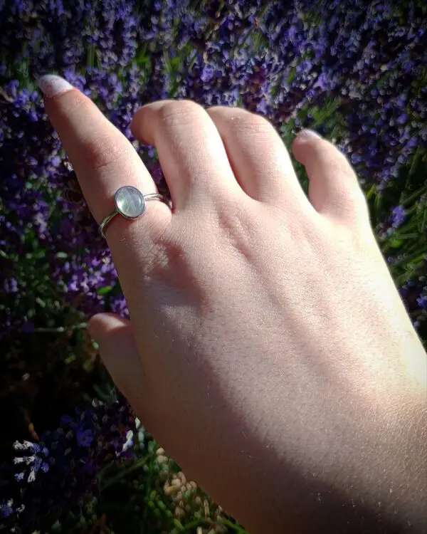 Bague peristerite argent 925