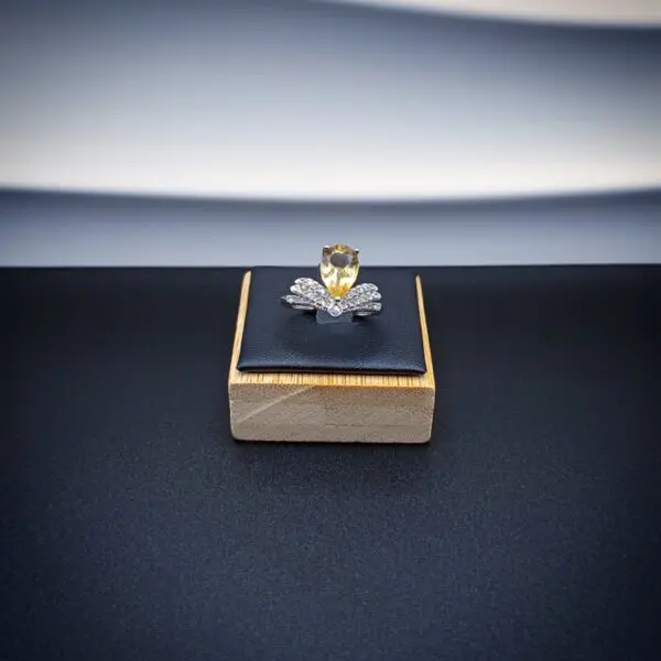 Bague citrine argent 925