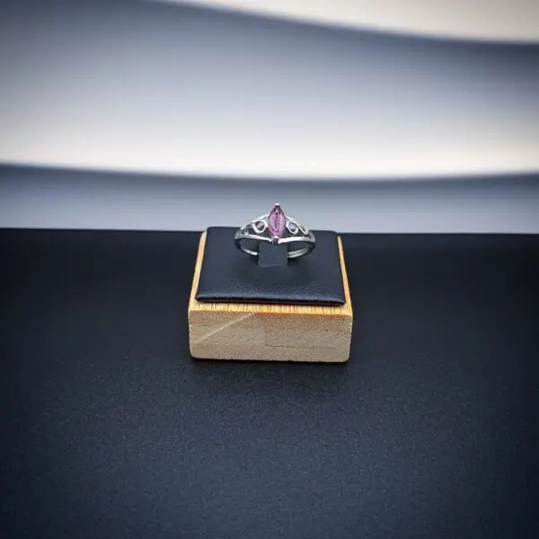 Bague tourmaline rose argent 925