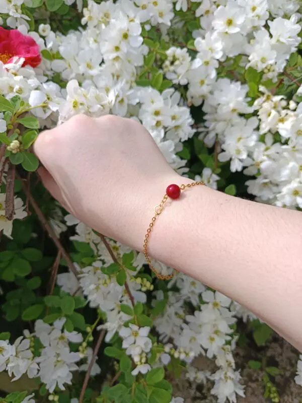 Bracelet corail rouge