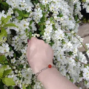 Bracelet Cornaline argent