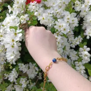 Bracelet lapis-lazuli or