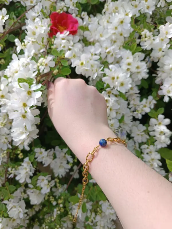 Bracelet lapis-lazuli or