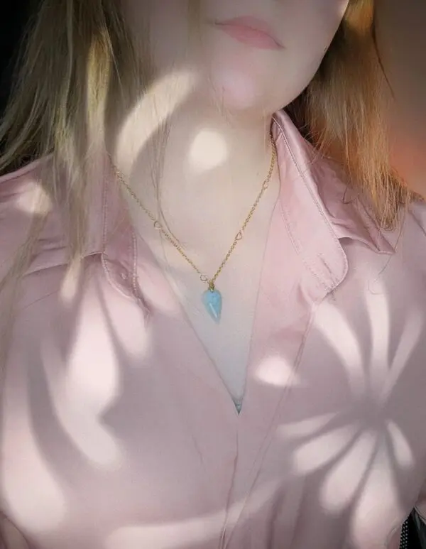 Collier aigue-marine