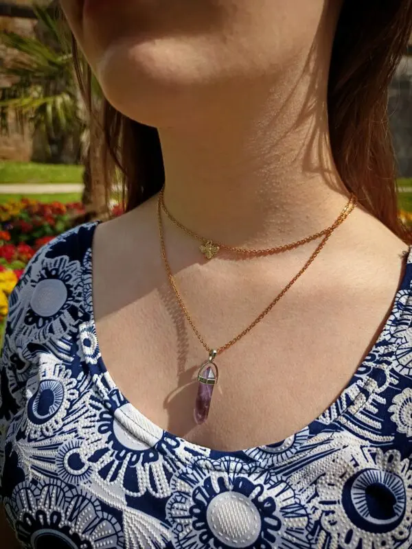 Collier améthyste double – Image 2