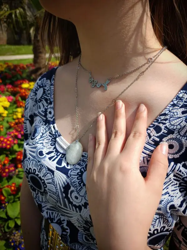Collier péristérite double