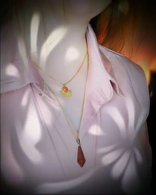 Collier Jaspe rouge