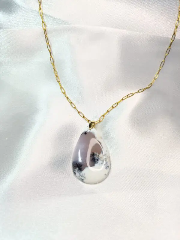 Collier agate dendritique – Image 2