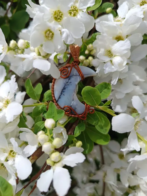 Pendentif agate dendritique