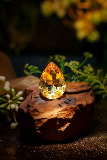 Zoom sur la citrine