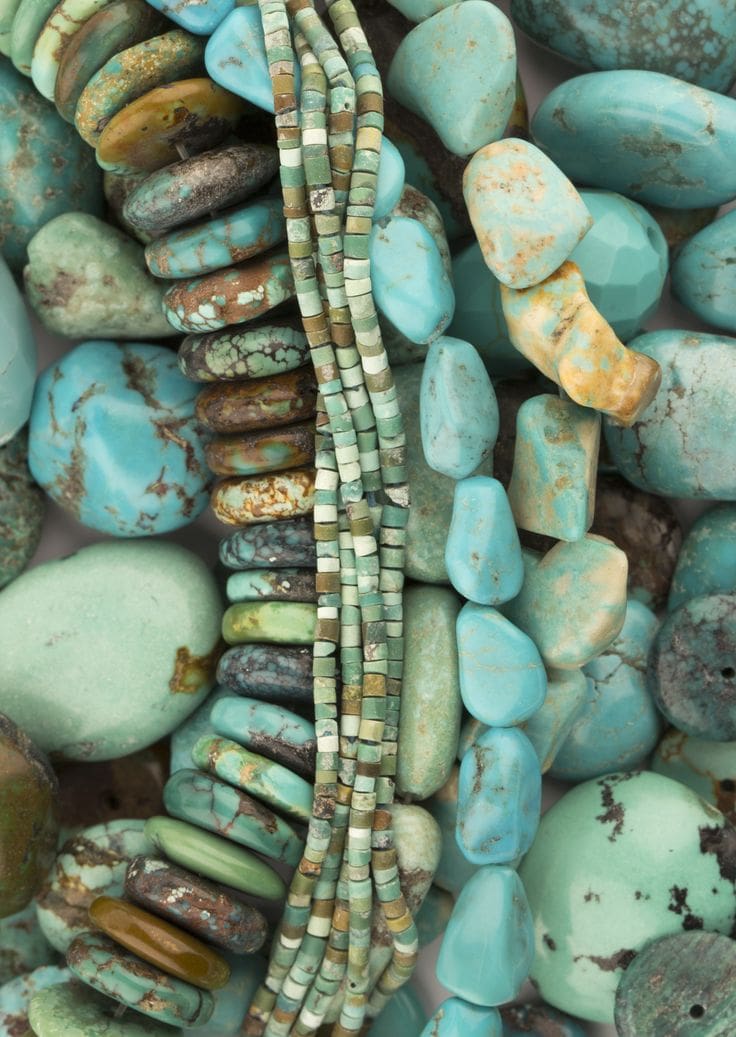 🌿 Zoom pierre – Turquoise africaine