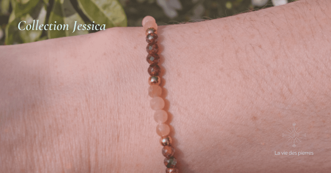 Bracelet Souveraine – Œil du Tigre & Pierre du Soleil – Image 2