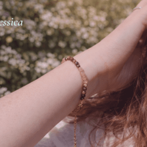 Bracelet Souveraine – Œil du Tigre & Pierre du Soleil