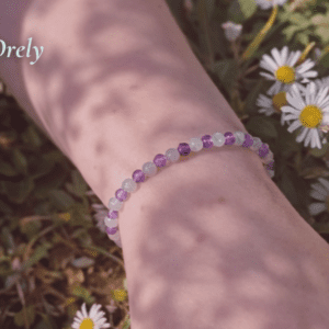 Bracelet Aura Nocturne – Améthyste & Labradorite
