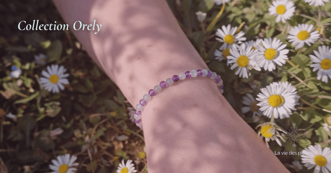 Bracelet Aura Nocturne – Améthyste & Labradorite