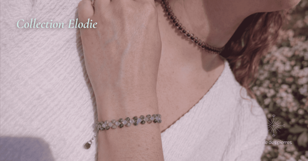 Parure Éclipse & Origine – Améthyste, Tourmaline, Quartz & Turquoise Africaine