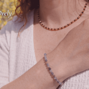 Parure Aura Nocturne & Incandescence – Améthyste, Labradorite, Grenat & Pierre du Soleil