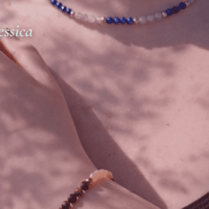 Parure Souveraine & Aura Nocturne – Œil du Tigre, Pierre du Soleil, Lapis-Lazuli & Labradorite